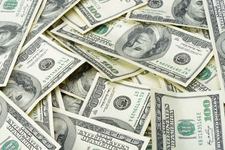 A lot of dollars.Highly detailed picture of American moneyの写真素材