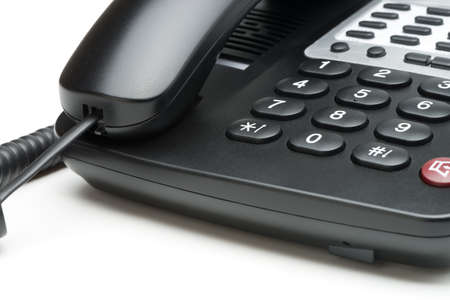Phone isolated on white. Modern phone, high detailed photo.の写真素材