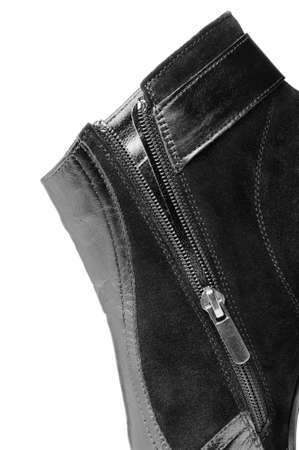 Fragment female leather shoes. A photo close upの写真素材