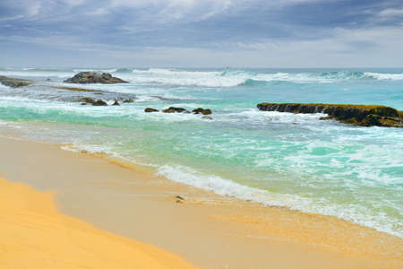 Coast ocean. Beautiful shores of the Indian oceanの写真素材