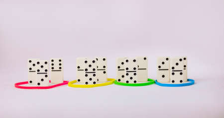 Personality traits concept based on colour types. Dominance, inducement, submission, and compliance....