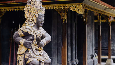 Statue in Pura Besakih Temple in Bali Island, Indonesia