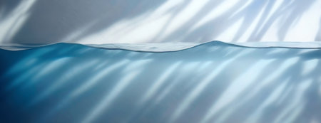 Water forms a delicate balance in motion. Captured is the gentle undulation of water, creating a tranquil and reflective scene.の素材