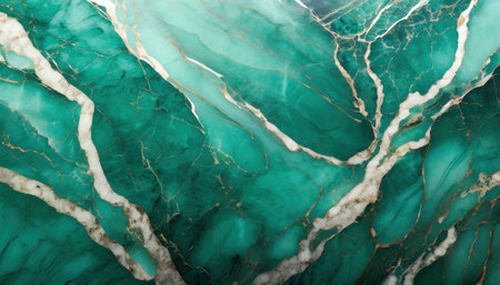 Emerald marble stone texture background. Natural luxury abstract green art. Gray cracks.の素材