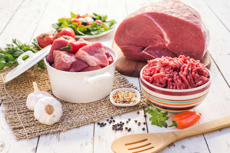 Raw meat, Part meat, piece of meat, mincemeat
