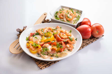 shrimp stew recipeの写真素材
