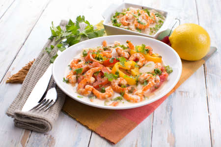 shrimp stew recipeの写真素材