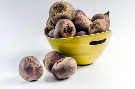 basket of beetsの写真素材