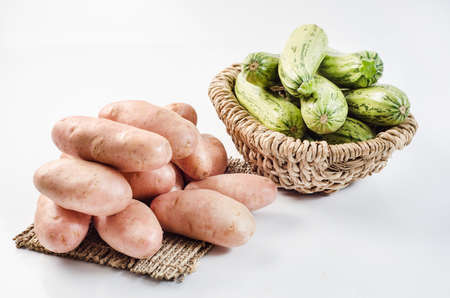 Potato and Zucchiniの写真素材