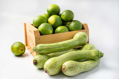 orange and zucchiniの写真素材