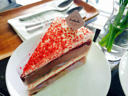 Sweet red cake.の素材