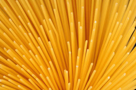 Bunch of spaghetti in potの写真素材