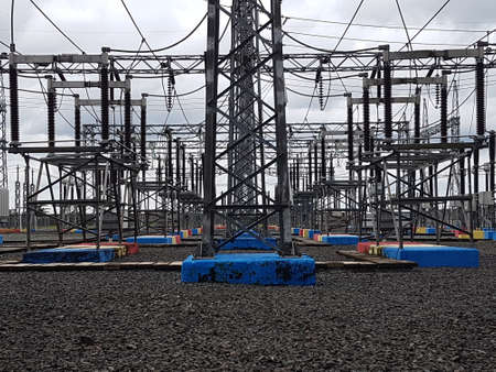 High voltage electricity substation is a part of an electrical generation, transmission, and...