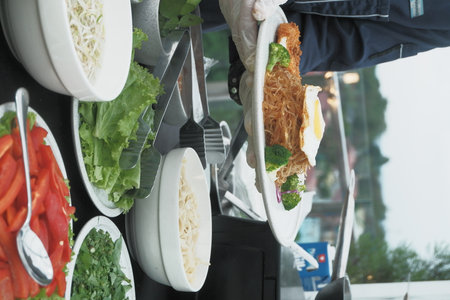 Catering buffet in the restaurant. Catering service concept.