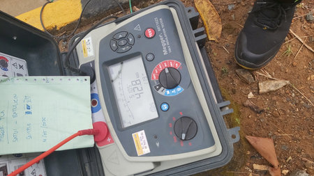 Blood pressure meter in a rural area of Thailand, South East Asia