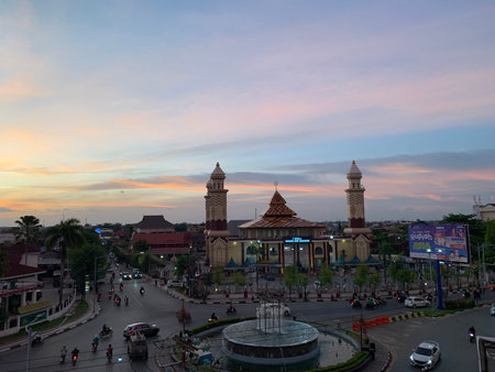 Beautiful sunset in Kuala Lumpur, Malaysia