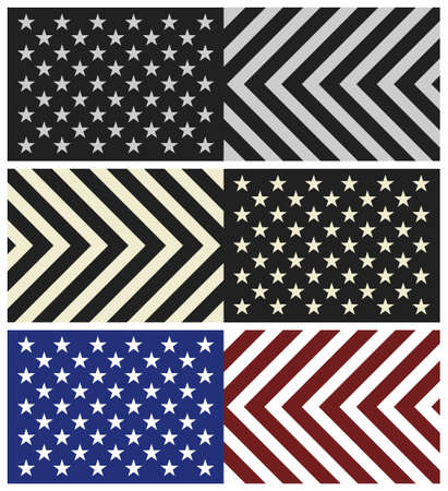 United States of America wide alternative flag, black, red and blueのイラスト素材