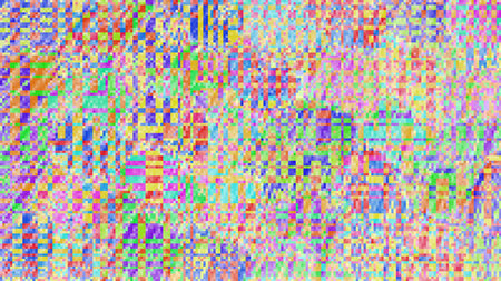 Vector texture mosaic pixel background or wallpaper. Bright abstract poster. Art noisy camouflage. Many small colored squares. Modern geometric grid.のイラスト素材