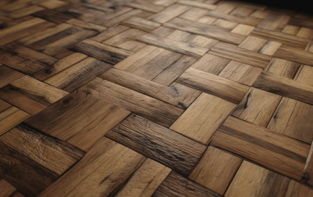 Wooden parquet floor texture. Abstract background and texture for design.の素材