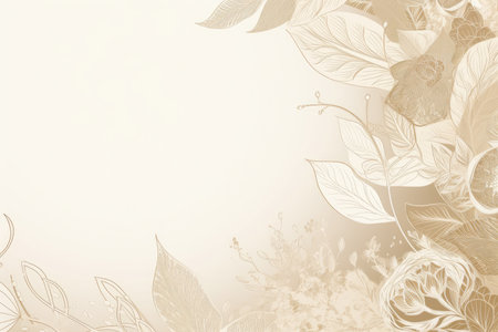 floral background in sepia tone with space for text or imageの素材
