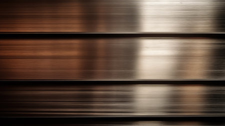 abstract metal background with some smooth lines in it and some reflectionsの素材