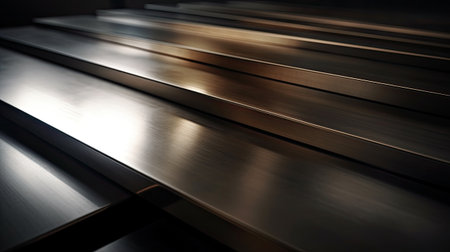 abstract metal background with some smooth lines in itの素材
