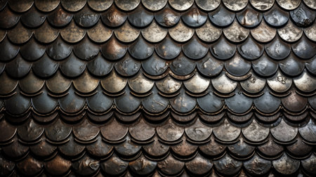 Closeup of old metal texture background for design with copy space.の素材