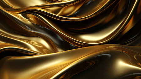 Golden silk background.の素材