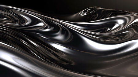 abstract metallic background with smooth lines and waves,の素材