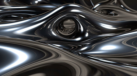 abstract metallic background with some smooth lines in itの素材
