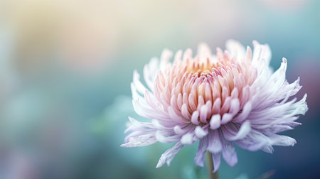 Beautiful chrysanthemum flower in the garden, stock photoの素材