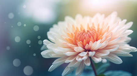 Beautiful chrysanthemum flower in the garden, stock photoの素材