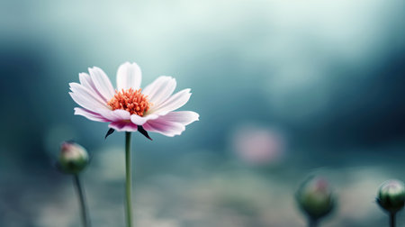 Cosmos flowers in the garden with soft focus and bokeh.の素材