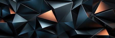multicolor geometrical triangular banner background wallpaper with gradient decorative designの素材