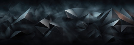 multicolor geometrical triangular banner background wallpaper with gradient decorative designの素材