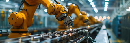 robotic arm in manufacturing automated factory warehouse production lineの素材