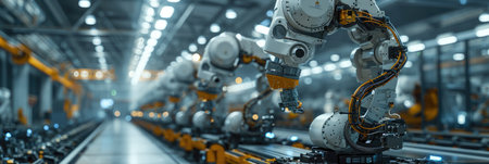 robotic arm in manufacturing automated factory warehouse production lineの素材
