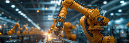 robotic arm in manufacturing automated factory warehouse production lineの素材