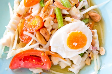 papaya salad, Somtamの写真素材