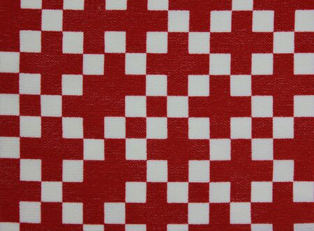 Red and white cotton gingham pattern