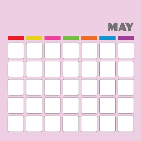 Blank calendar for your use のイラスト素材