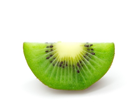 kiwi isolated on white background, inclusive clipping path without shade の写真素材