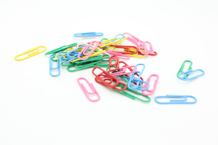 paper clips set for useの写真素材