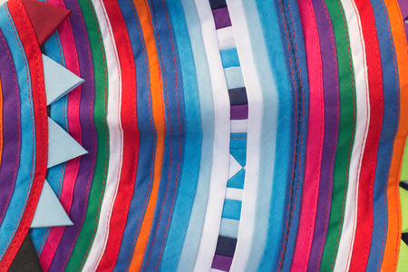 Colorful stripe fabric for backgroundの写真素材