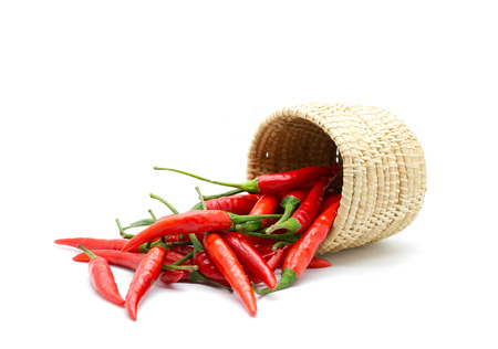chili pepper isolated on a white background.の写真素材