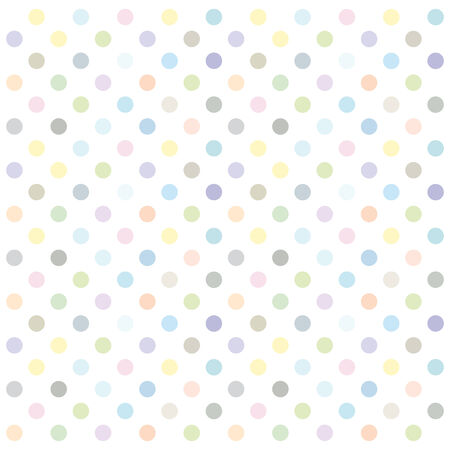 Color dot seamless repeat pattern on white background.のイラスト素材