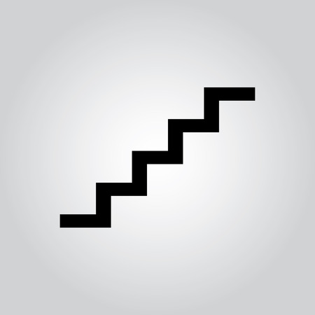 staircase symbol on gay background for used.のイラスト素材