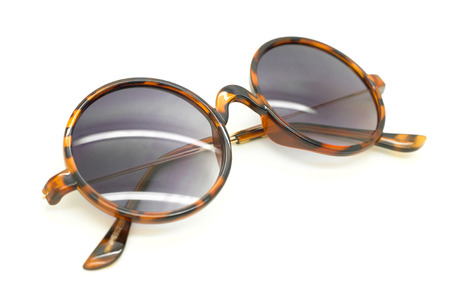 Isolated Sun glasses on a white background .の写真素材