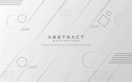 Gradient geometric shape white backgroundのイラスト素材