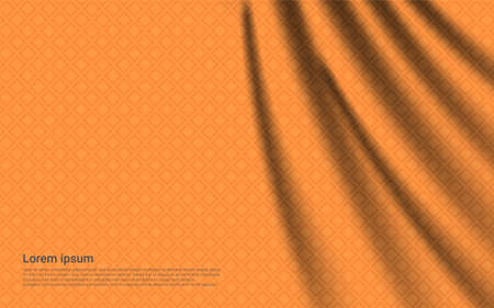 luxury orange curtain backgroundのイラスト素材